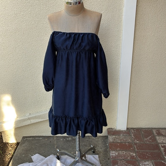 Vintage Betsey Johnson 100% silk gorgeous 90’s rare short prairie dress. - Picture 5 of 14